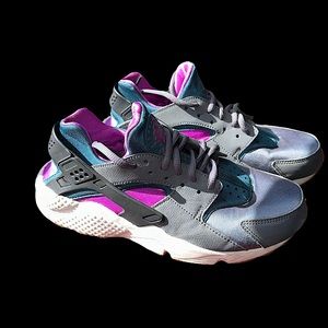 NIKE HURRACHE purple, dark gray sneakers for leisure